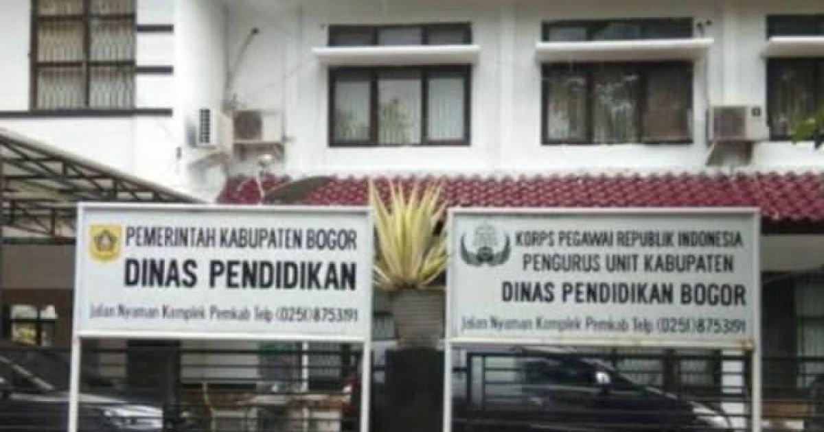 Kantor Dinas Pendidikan Kabupaten Bogor.