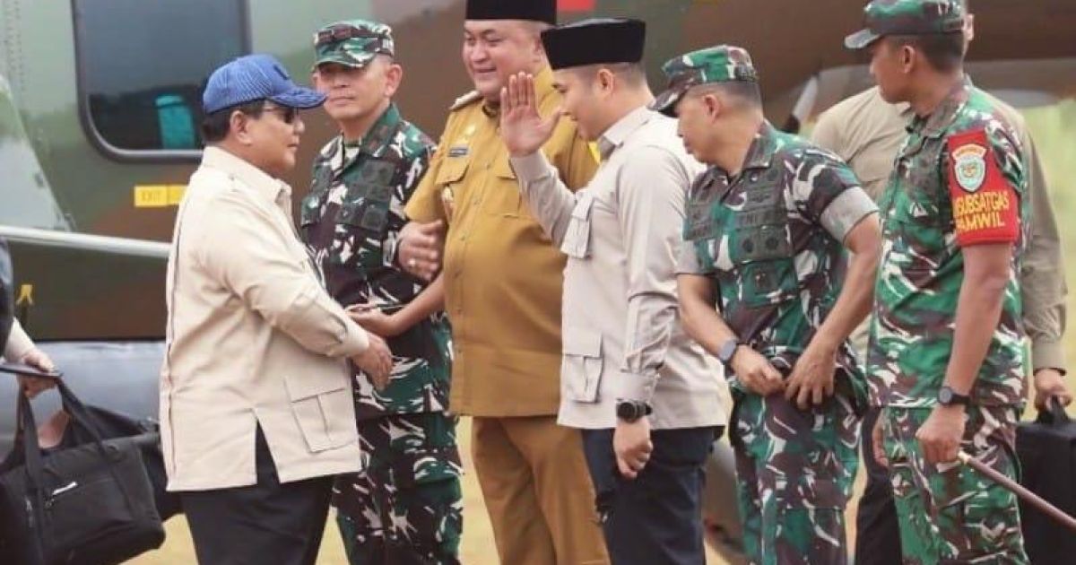 Bupati Bogor, Rudy Susmanto saat bertemu Presiden Prabowo Subianto.