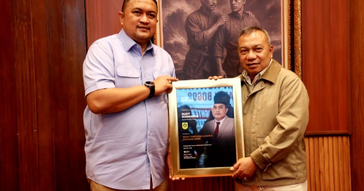 Pemerintah Kabupaten Bogor meraih Most Inspiring Leader Awards 2026 dari The Iconomics Media sebagai pengakuan atas kepemimpinan Bupati Bogor, Rudy Susmanto yang inovatif, adaptif, dan berorientasi pada pelayanan publik.