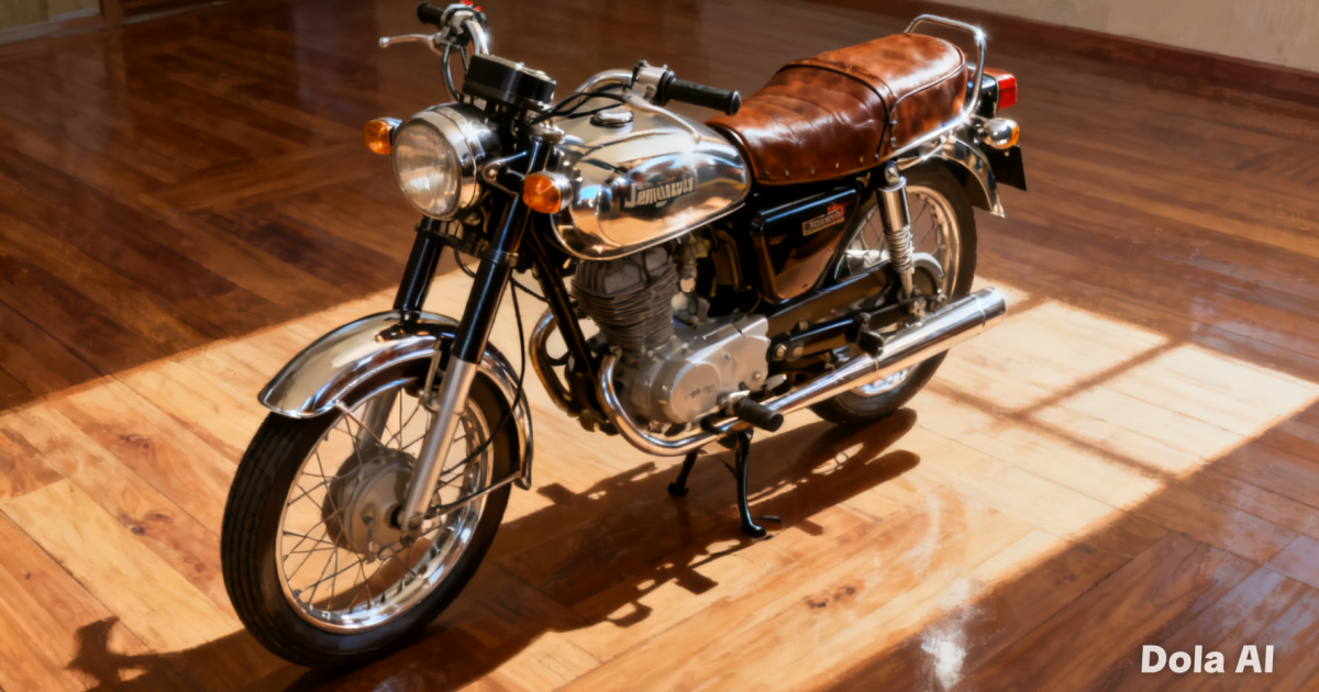 Ilustrasi motor klasik legendaris Indonesia yang terawat baik, siap menjadi aset investasi kolektor dengan nilai yang terus meroket.